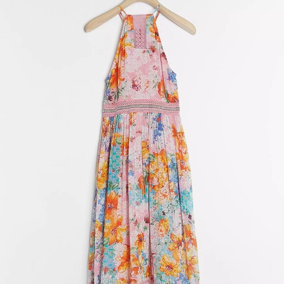 Bhanuni by Jyoti Yuko Halter Maxi Dress - Picture 1 of 6